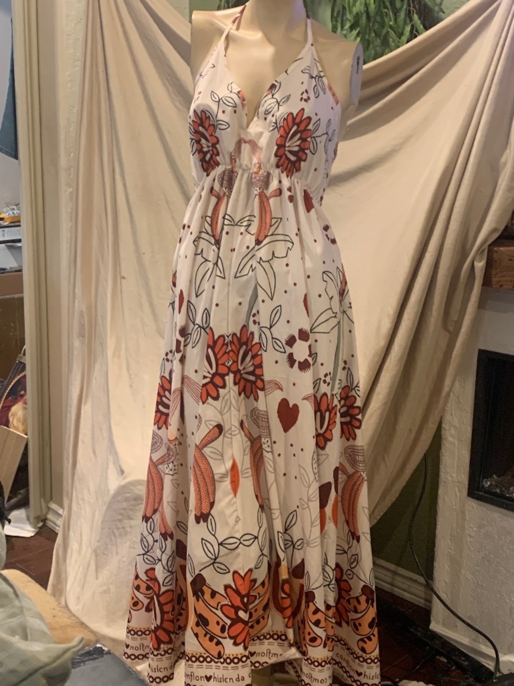 Halter maxi dress
